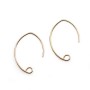 Crochets d'oreilles en gold filled 14 carats 25mm x 2pcs