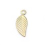 Breloque feuille gold filled 14carat 5x12mm x 2pcs