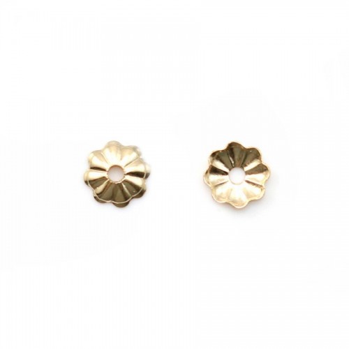 COUPELLE EN FLEUR 3X0.76MM GOLD FILLED 14 CARAT0.75x100pcs