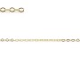 Chaîne 14KGF Hammered Cable 1.3x1.8mm x 50cm