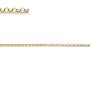 Chaine14KGF  Maille Anneau Ovale 1.1mm  x  50cm