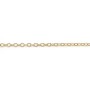Chaine14KGF  Maille Anneau Ovale 1.7x2.3mm  x  50cm