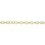 Chaine gold filled  14 carats  maille  ovale 2.6x3.7mm x  50cm