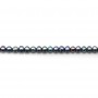 Dark blue Freshwater Pearl ovale  4.5-5.5mm x 40cm