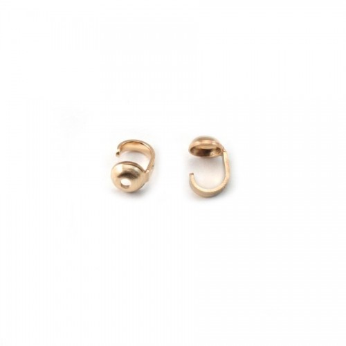 EMBOUT ATTACHE 3.1X1MM GOLDE FILLED 14 CARAT 2G 40pcs