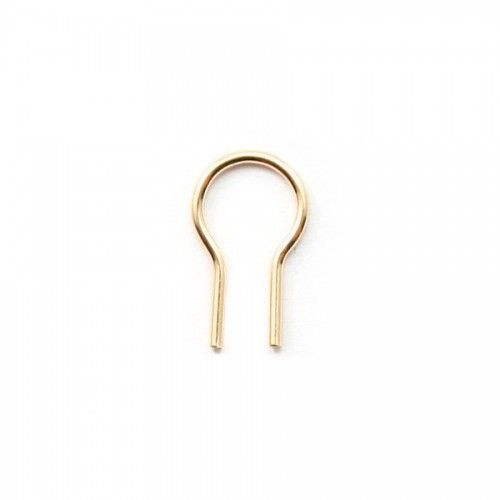 14K Gold filled  omega 3x8x0.5mm x 2pcs 