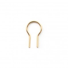  omega  8x3x0.5mm Gold Filled 14 carats x 2 st