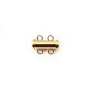14K Gold filled Tube Clasp 2 row 4.3X15mm x 1pc