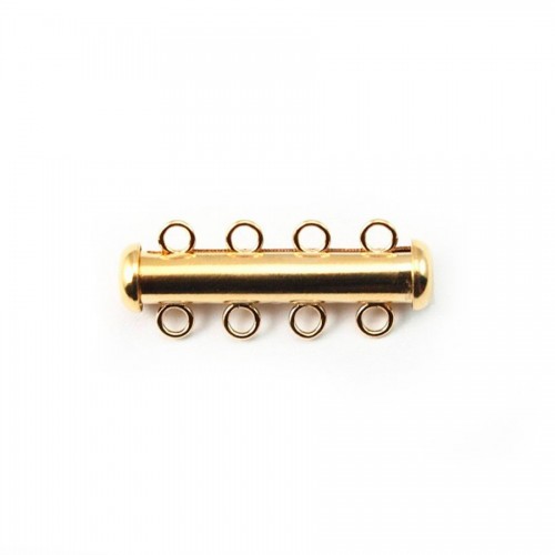 14K Gold filled tube clasp 4 row 4.3X26MM x 1pc
