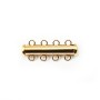 14K Gold filled tube clasp 4 row 4.3X26MM x 1pc