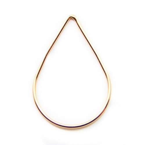 Intercalaire poire 30x20MM Gold filled 14 carat x 1pc