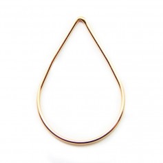 Intercalaire poire 30x20MM Gold filled 14 carat x 1pc