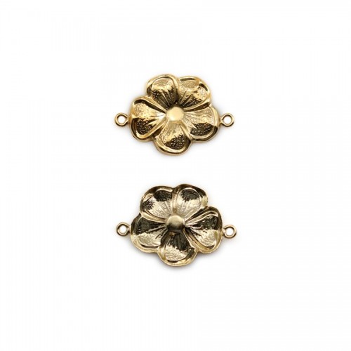 Intercalaire fleur en gold filled 14 carats 11x16mm x 1pc