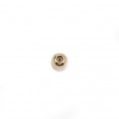 Stopper en gold filled 14k, en forme de perles, 3-4mm x 3pcs