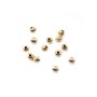 BOULE STRIEES 2X1MM GOLD FILLED 14 CARAT 1.09G 20PCS