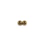 Stopper in gold filled 14k, in the shape of pearls, 3-4mm x 2pcs