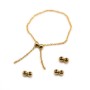 Stoppeur en gold filled 14k, avec 2 perles, 3mm x 1pc