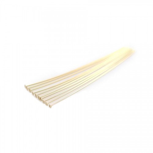 CLOU TETE PLAT 38X0.38MM GOLD FILLED 14 CARAT 4.1G100pcs
