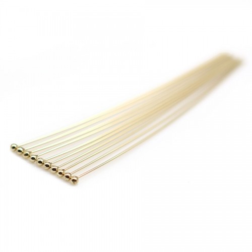 CLOU TETE ROND 50X0.5MMGOLD FILLED 14 CARAT 5.7G50PCS