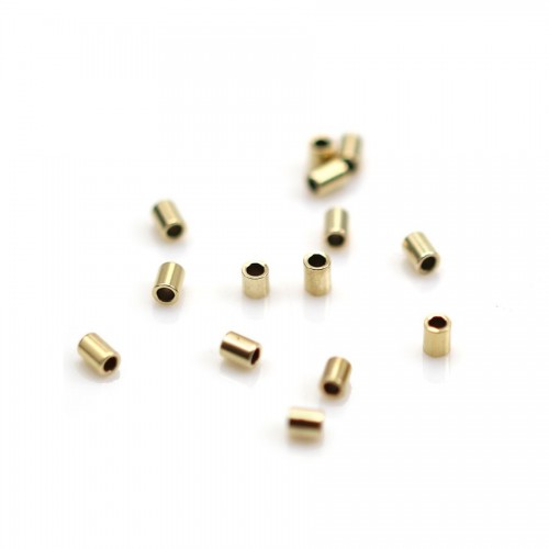 TUBE 1.6X2MM GOLD FILLED 14 CARAT 0.88G 100PCS