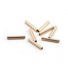 Tube droite 12.7x2mm Gold Filled 14 carats x 4 pcs