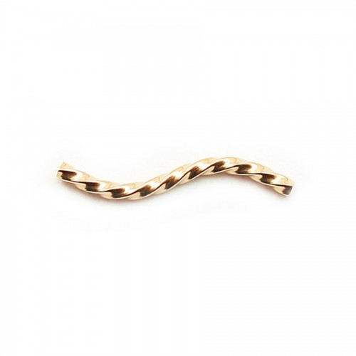 14K Gold filled  20x1.5mm curved tube x 2pcs 