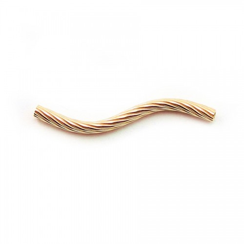 14K Gold filled  20x1.5mm curved tube x 2pcs 