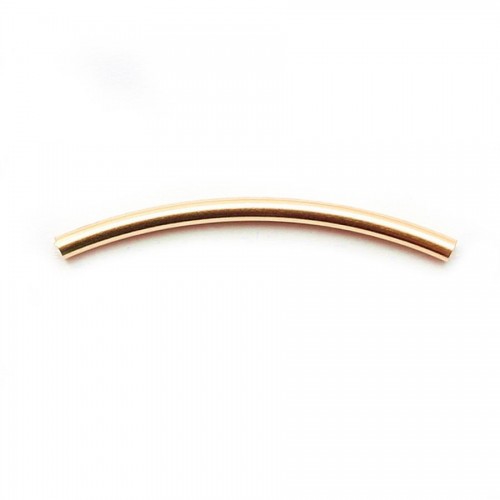 Tube incurcé 25x1.5mm Gold Filled 14 carats x 2pcs