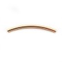 Tube incurcé 25x1.5mm Gold Filled 14 carats x 2pcs
