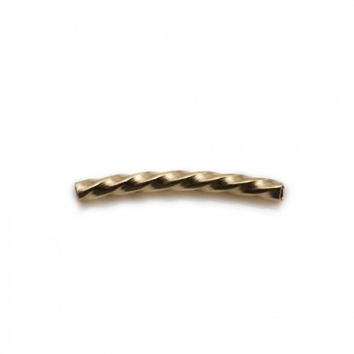 14k gold filled twisted tube 20x1.5mm x 2pcs