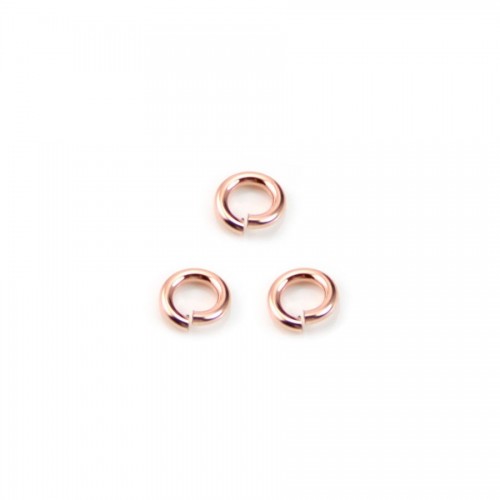 14k rosz gold filled jumprings open 0.8 x 4mm x10pcs