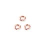 Gold filled rosé 14k anneaux ouvert 4 x 0.8mm x 10pcs