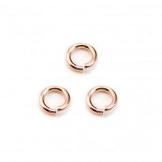 Gold filled rosé 14k anneaux ouvert 6 x 1mm x 4pcs