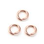 14k rosz gold filled jumprings open 1.3 x 8mm x 2pcs