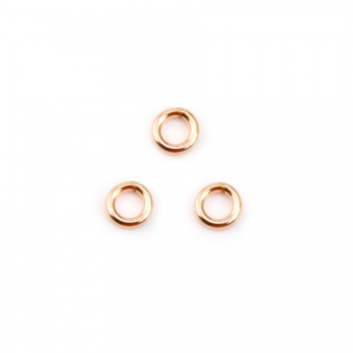14k rosz gold filled jumprings closed 0.64x3mm x10pcs