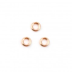 Gold filled rosé 14k anneaux fermé 0.64x3mm x 10pcs