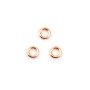Gold filled rosé 14k anneaux fermé 0.64x3mm x 10pcs