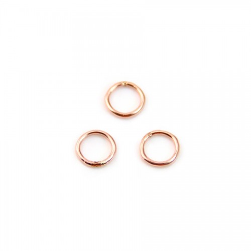 14 carats rose gold filled jumprings closed 0.64x5mm x10pcs