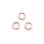 Anneaux ouverts en gold filled 14 carat rosé 0.76x5mm x 10pcs