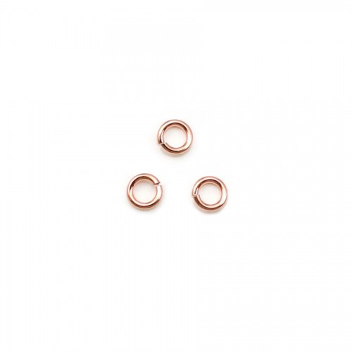 Anneaux ouverts en gold filled 14 carat rosé 0.64x3mm x 20pcs