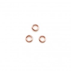 Anneaux ouverts en gold filled 14 carat rosé 0.64x3mm x 20pcs