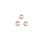 Anneaux ouverts en gold filled 14 carat rosé 0.64x3mm x 20pcs