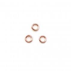 Anneaux ouverts en gold filled 14 carat rosé 0.64x4mm x 15pcs