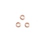 Anneaux ouverts en gold filled 14 carat rosé 0.64x4mm x 15pcs