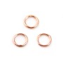 Gold filled rosé 14 carats anneaux fermé 0.64x5mm x 10pcs