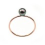 Bague en gold filled rosé 14 carats, avec une tige de 0.6mm x 1pc