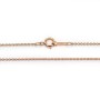 Chaîne Gold Filled rose 14 carats ovale 1.1mm 45cm x 1pc