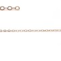 Chaîne en gold filled rose, 14 carats, maille ovale, de taille 1.3x1.8mm x 50cm