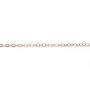 Chaîne en gold filled rose, 14 carats, maille ovale, de taille 1.3x1.8mm x 50cm