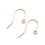 Gold filled rosé 14k crochets d'oreilles 0.8 x 20mm x 2pcs